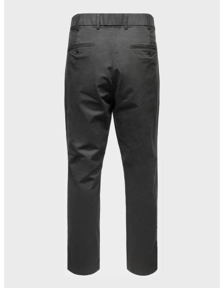 Nadrág modern khaki színű, vékony szabású GapFlex nadrág