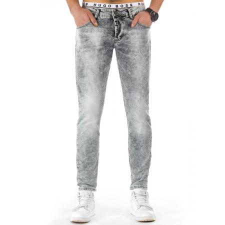 Pánské módní jeansové kalhoty šedé